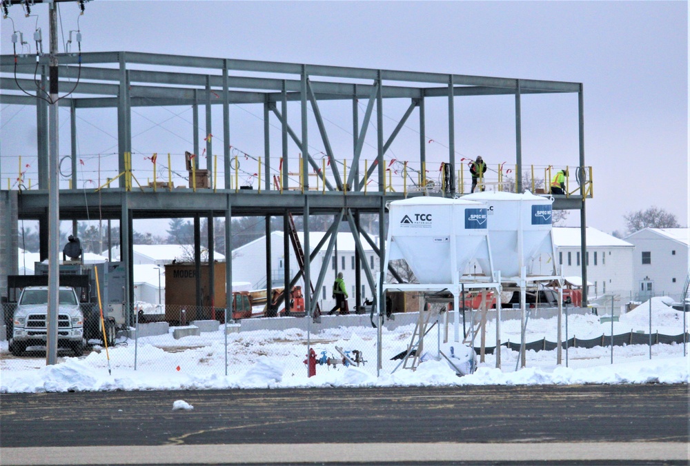 January 2023 construction operations of $11.96 million transient training brigade headquarters at Fort McCoy