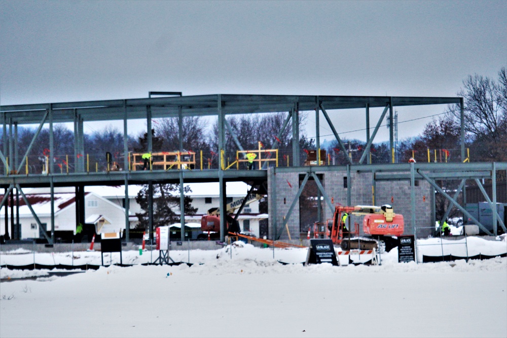 January 2023 construction operations of $11.96 million transient training brigade headquarters at Fort McCoy