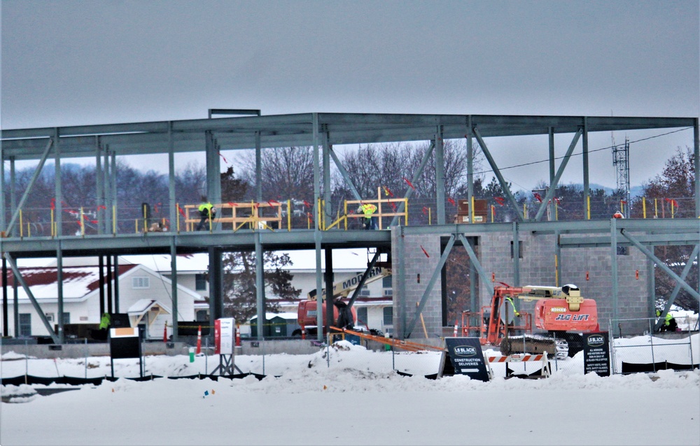 January 2023 construction operations of $11.96 million transient training brigade headquarters at Fort McCoy