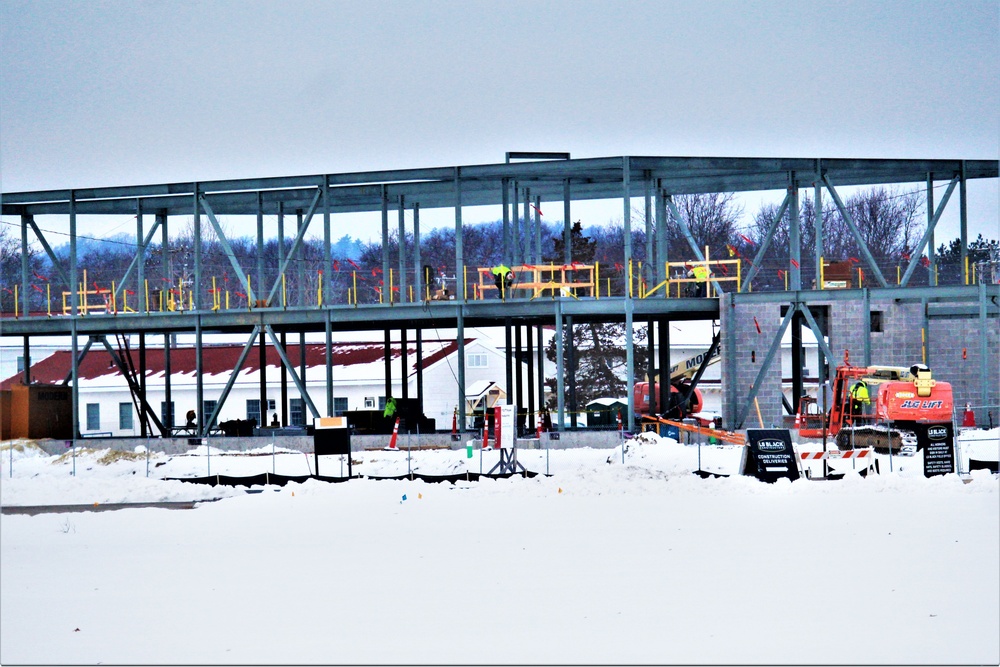 January 2023 construction operations of $11.96 million transient training brigade headquarters at Fort McCoy