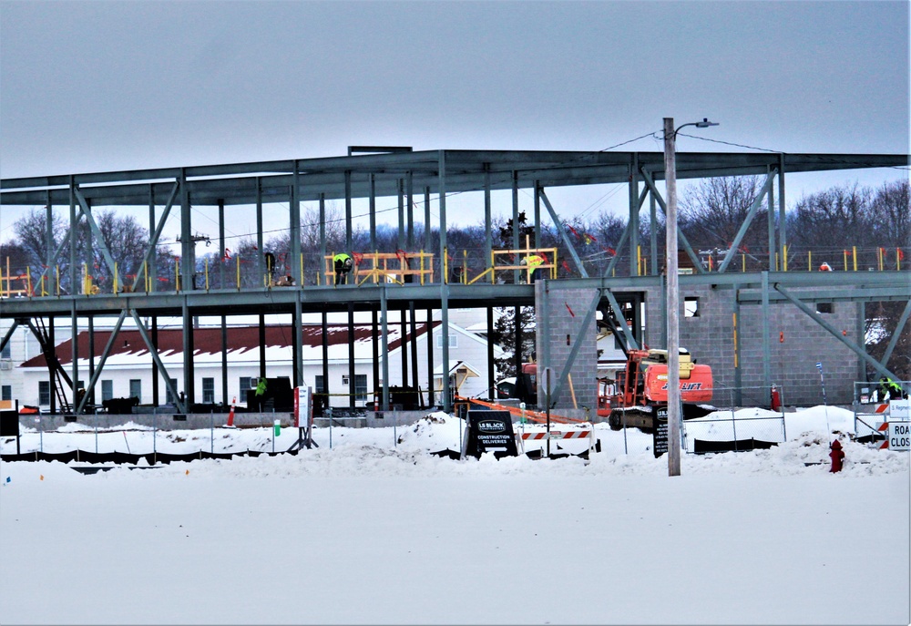 January 2023 construction operations of $11.96 million transient training brigade headquarters at Fort McCoy