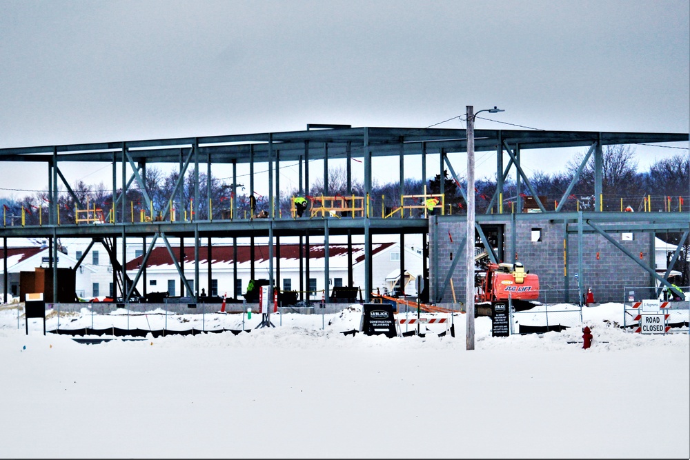 January 2023 construction operations of $11.96 million transient training brigade headquarters at Fort McCoy