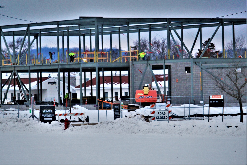 January 2023 construction operations of $11.96 million transient training brigade headquarters at Fort McCoy