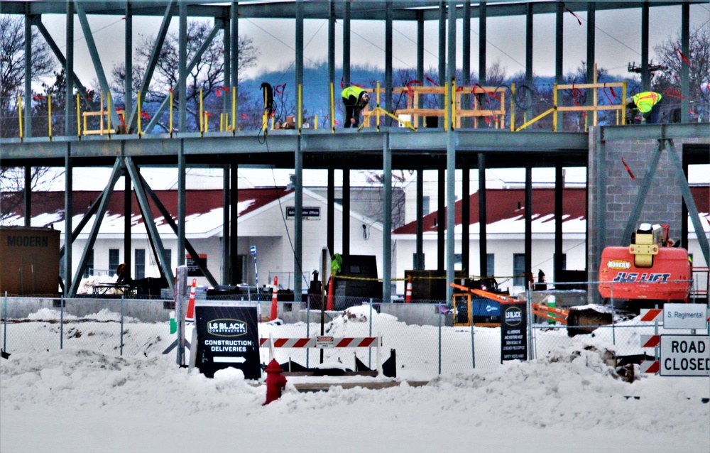 January 2023 construction operations of $11.96 million transient training brigade headquarters at Fort McCoy