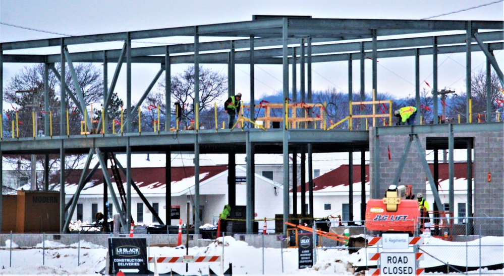 January 2023 construction operations of $11.96 million transient training brigade headquarters at Fort McCoy