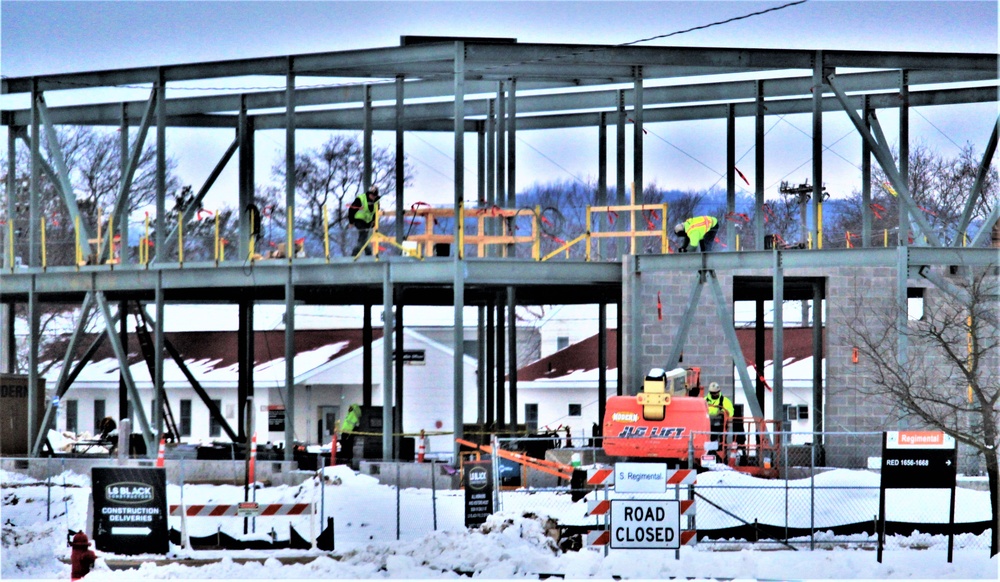 January 2023 construction operations of $11.96 million transient training brigade headquarters at Fort McCoy