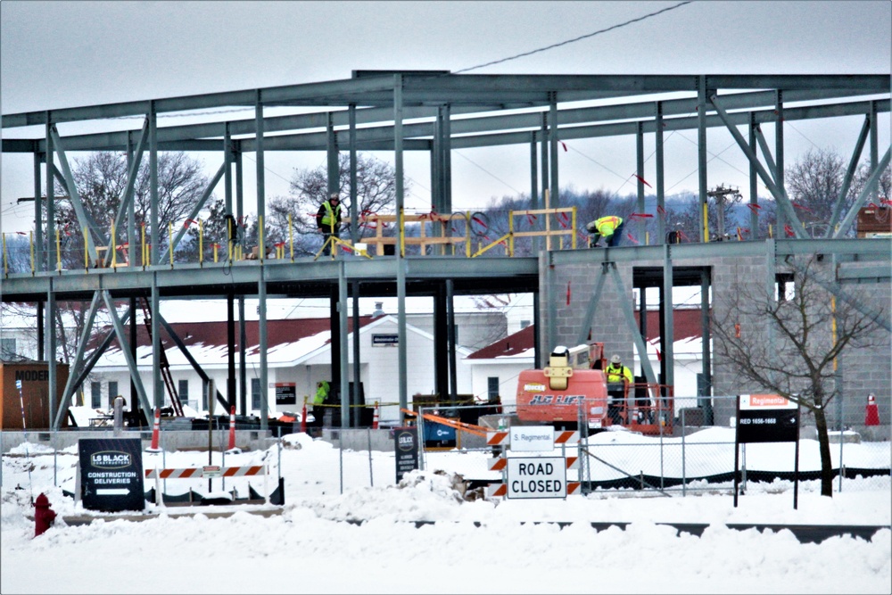 January 2023 construction operations of $11.96 million transient training brigade headquarters at Fort McCoy