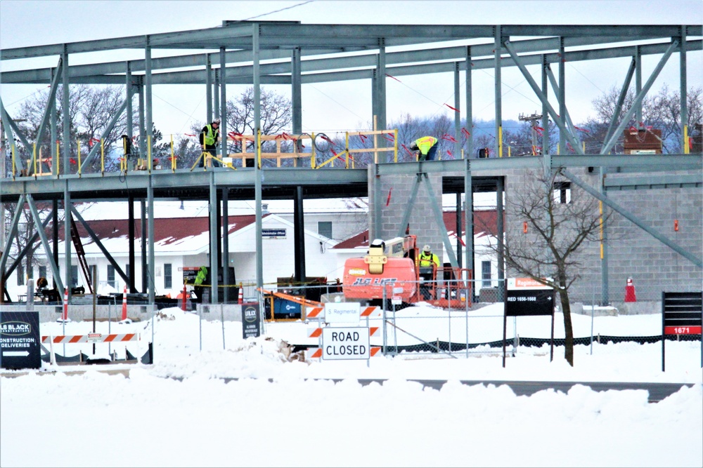 January 2023 construction operations of $11.96 million transient training brigade headquarters at Fort McCoy