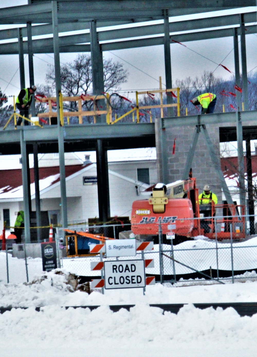 January 2023 construction operations of $11.96 million transient training brigade headquarters at Fort McCoy