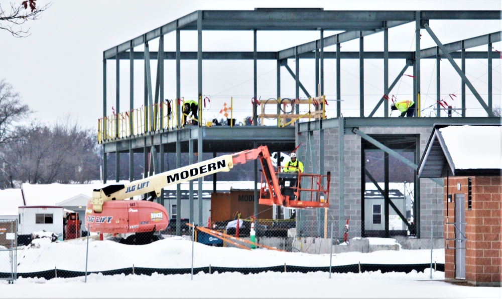 January 2023 construction operations of $11.96 million transient training brigade headquarters at Fort McCoy