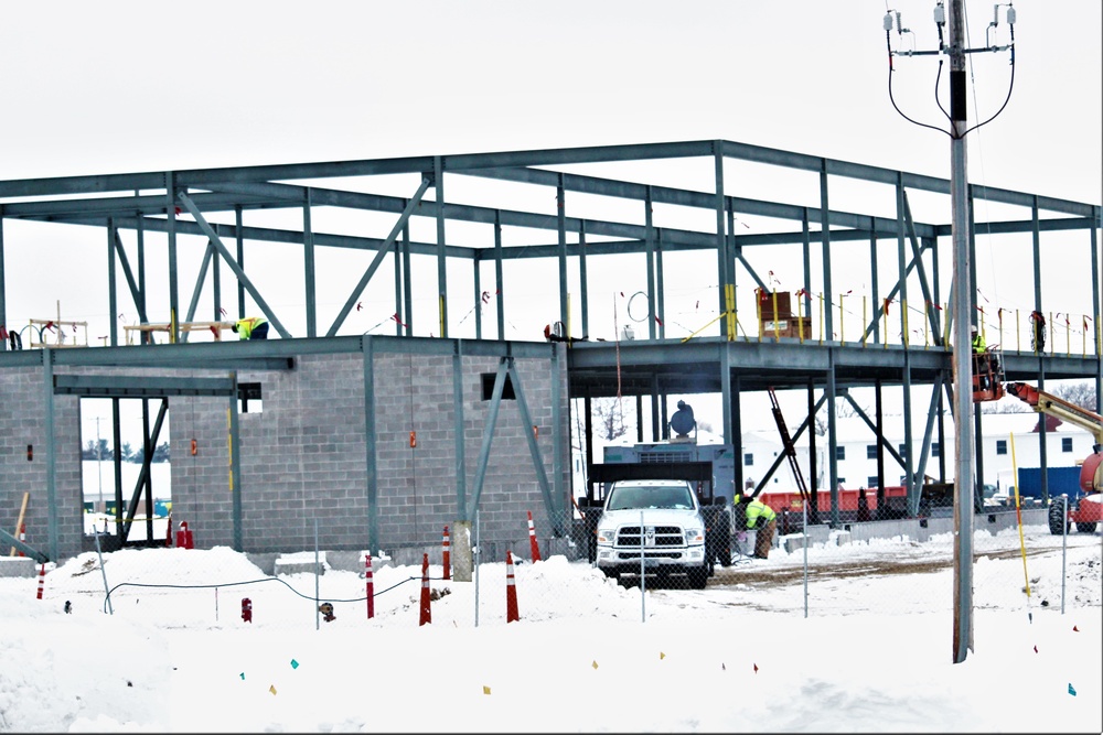 January 2023 construction operations of $11.96 million transient training brigade headquarters at Fort McCoy