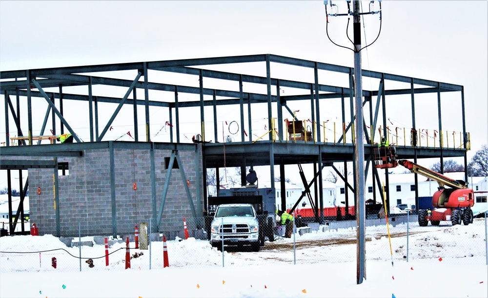 January 2023 construction operations of $11.96 million transient training brigade headquarters at Fort McCoy