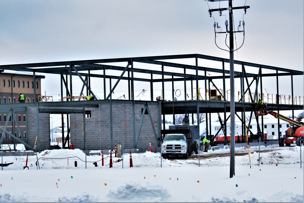 January 2023 construction operations of $11.96 million transient training brigade headquarters at Fort McCoy