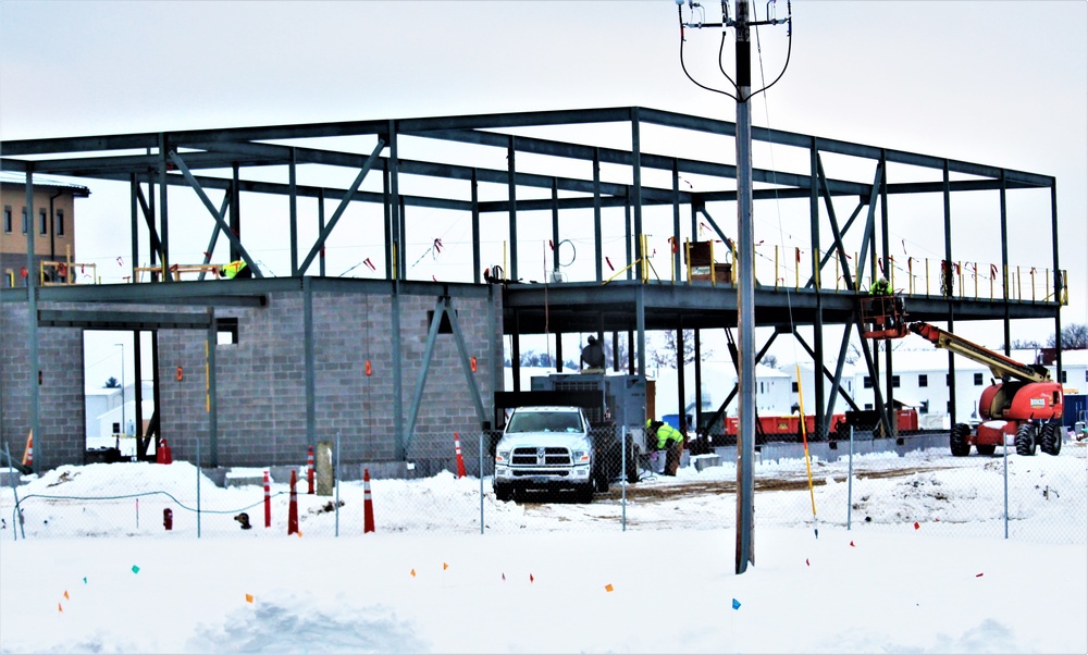 January 2023 construction operations of $11.96 million transient training brigade headquarters at Fort McCoy