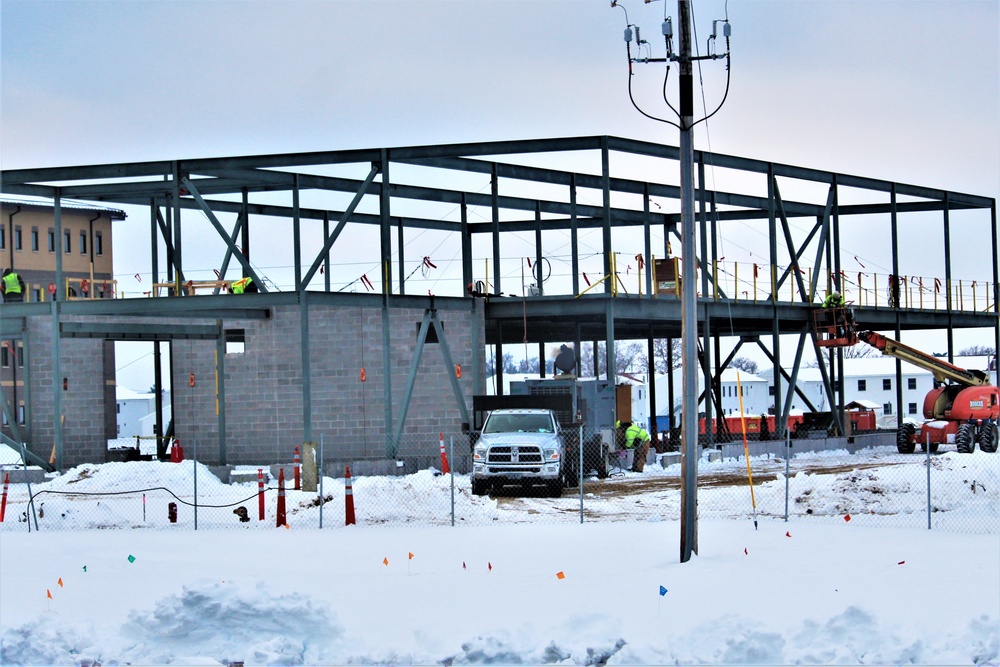 January 2023 construction operations of $11.96 million transient training brigade headquarters at Fort McCoy