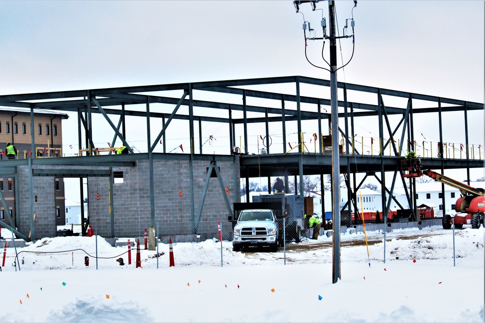 January 2023 construction operations of $11.96 million transient training brigade headquarters at Fort McCoy