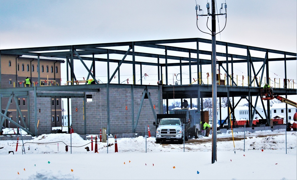 January 2023 construction operations of $11.96 million transient training brigade headquarters at Fort McCoy