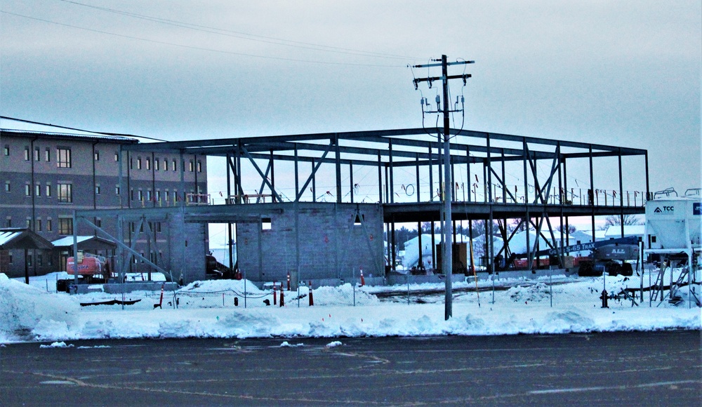 January 2023 construction operations of $11.96 million transient training brigade headquarters at Fort McCoy