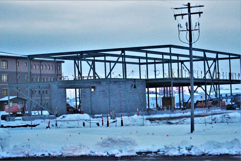 January 2023 construction operations of $11.96 million transient training brigade headquarters at Fort McCoy