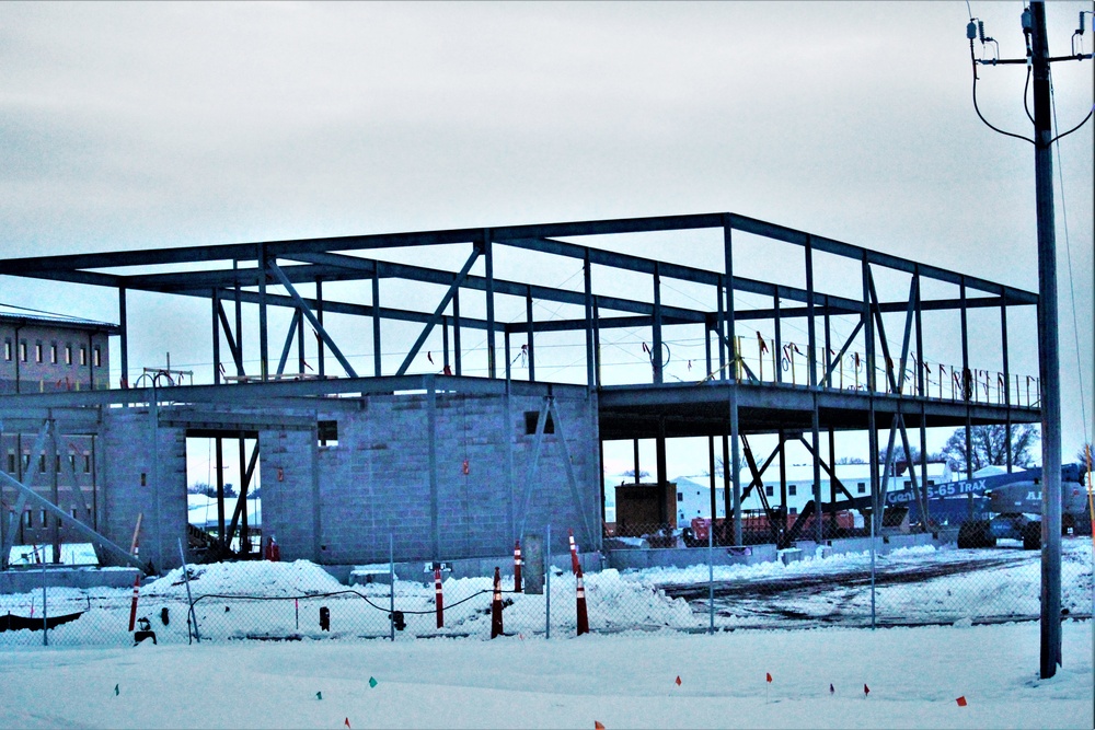 January 2023 construction operations of $11.96 million transient training brigade headquarters at Fort McCoy