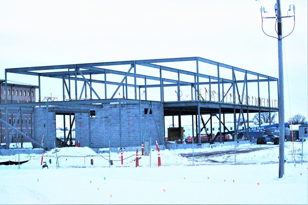 January 2023 construction operations of $11.96 million transient training brigade headquarters at Fort McCoy