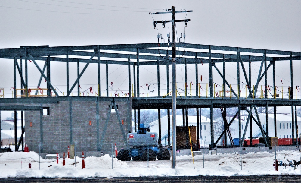 January 2023 construction operations of $11.96 million transient training brigade headquarters at Fort McCoy