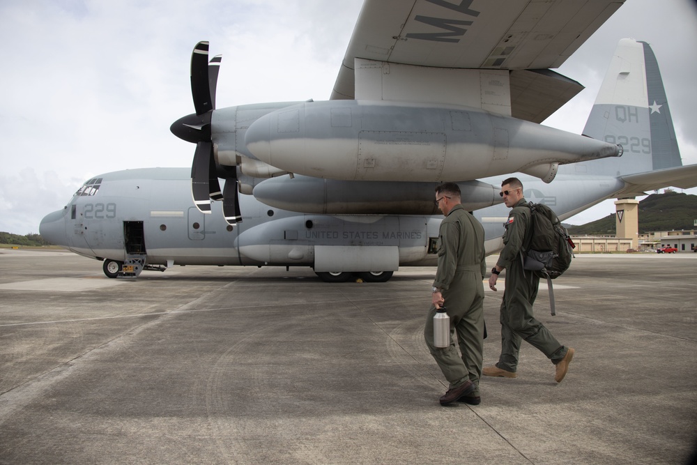 VMGR-153 and 234 conduct air-to-air refueling operations