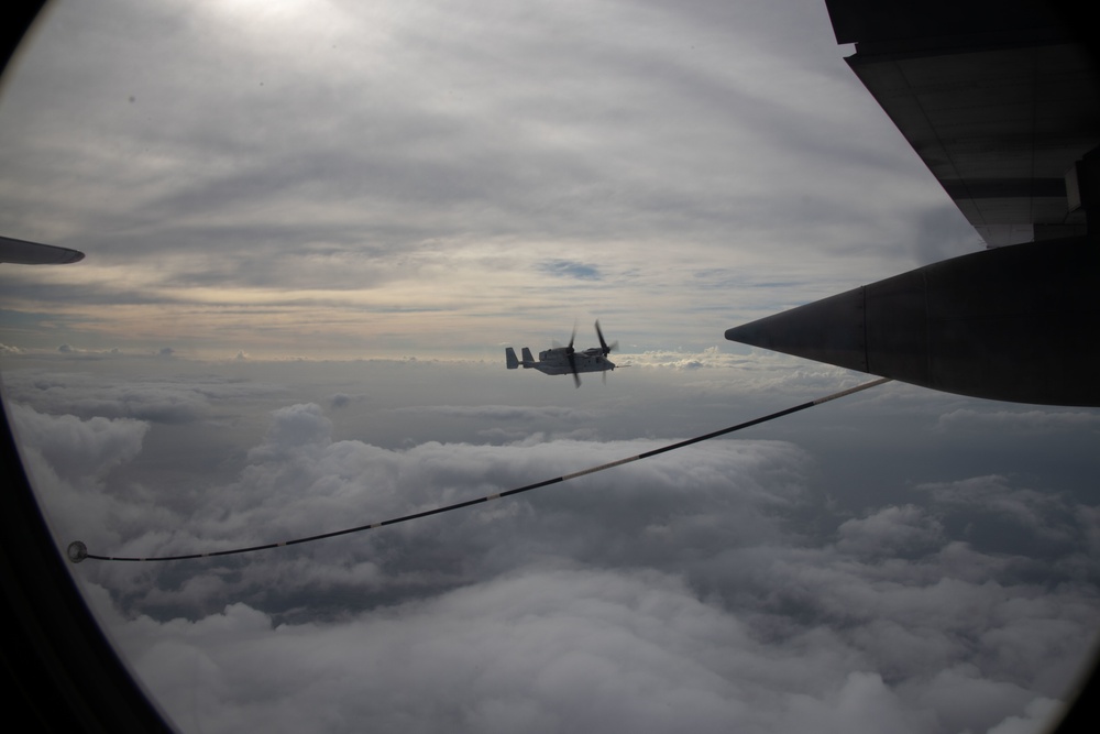 VMGR-153 and 234 conduct air-to-air refueling operations