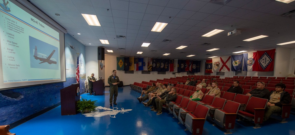 Patrol and Reconnaissance Squadron (VP) 30 Boy Scouts Troop 424 Visit