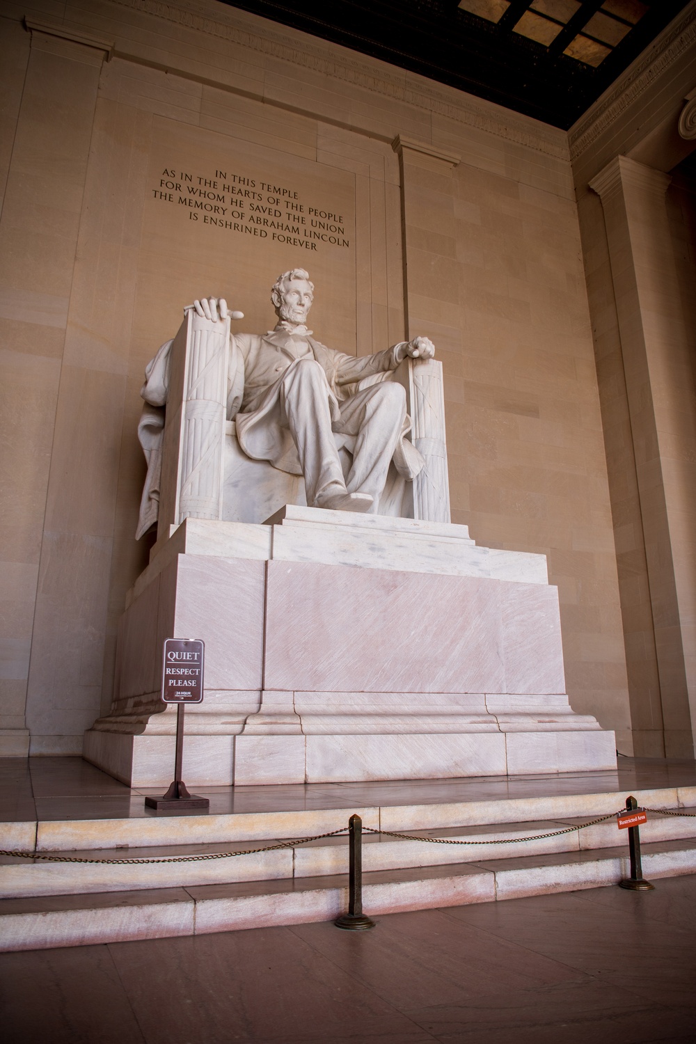 Promoted to Sergeant at Lincoln Memorial