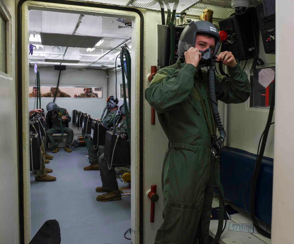 Beale AFB Altitude Chamber conducts Denitrogenation Training