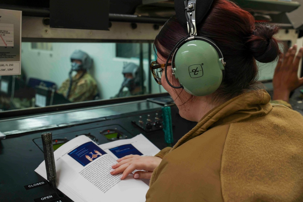 Beale AFB Altitude Chamber conducts Denitrogenation Training