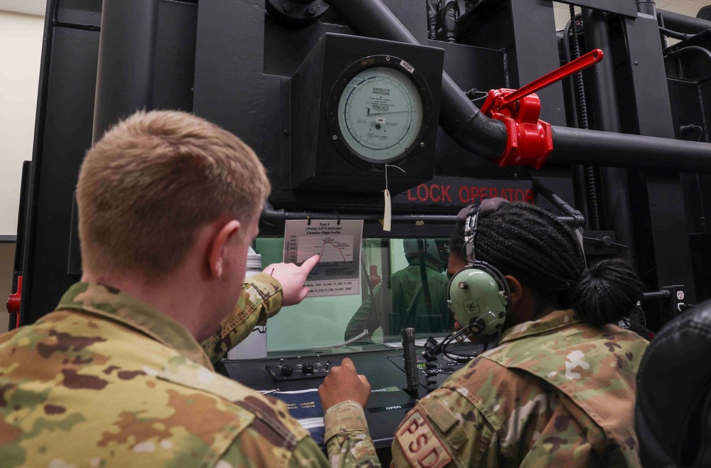 Beale AFB Altitude Chamber conducts Denitrogenation Training