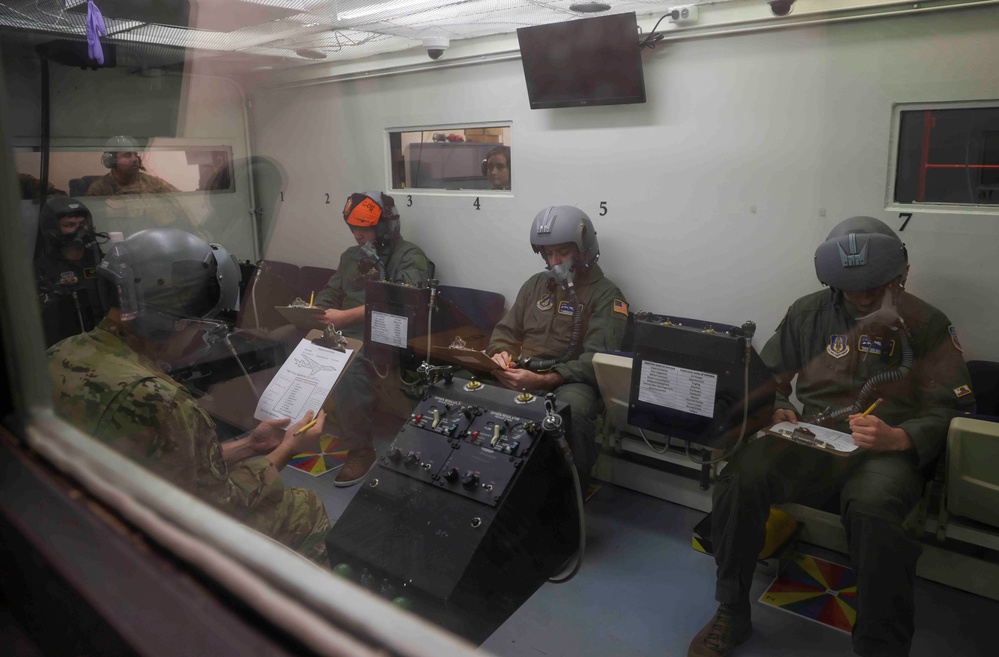 Beale AFB Altitude Chamber conducts Denitrogenation Training