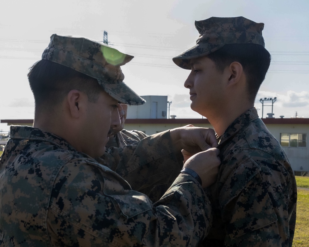 Cpl Enriquez-Barrois Promotion Ceremony