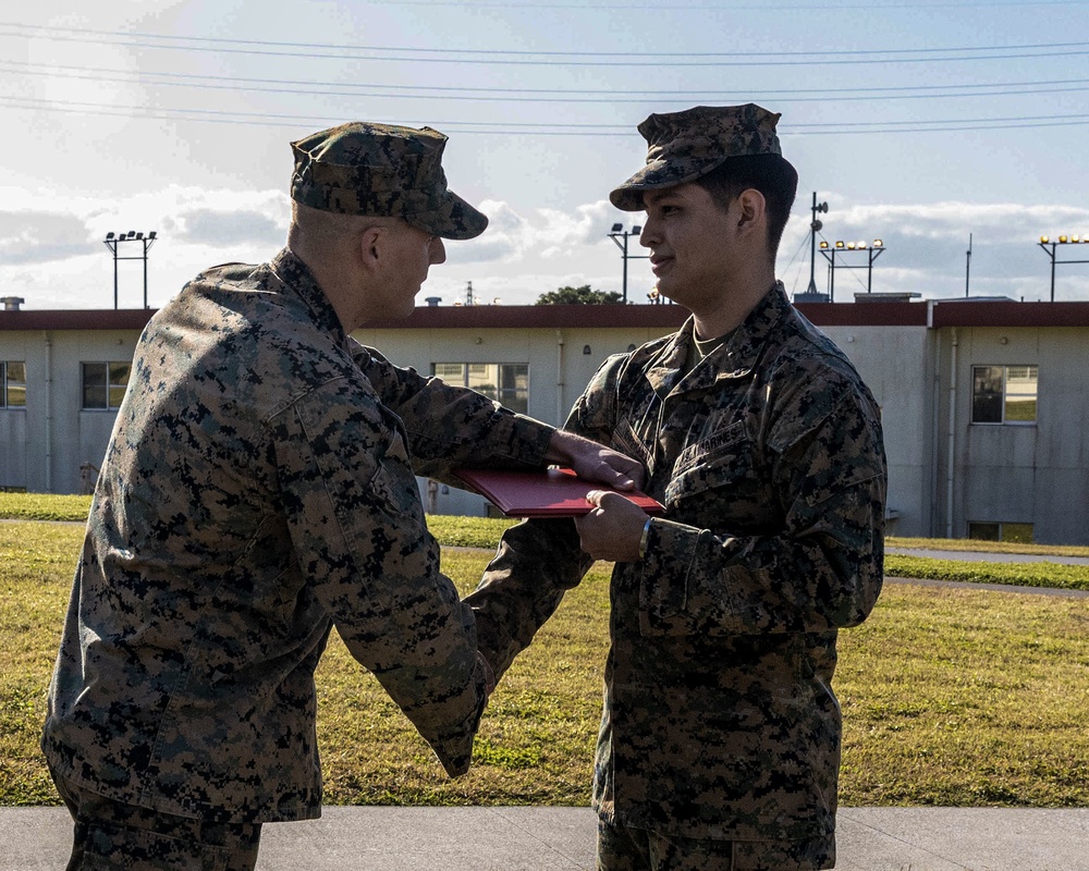 Cpl Enriquez-Barrois Promotion Ceremony