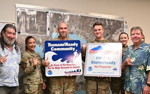 Joint Base Pearl Harbor-Hickam awarded ‘StormReady/TsunamiReady’ certificate