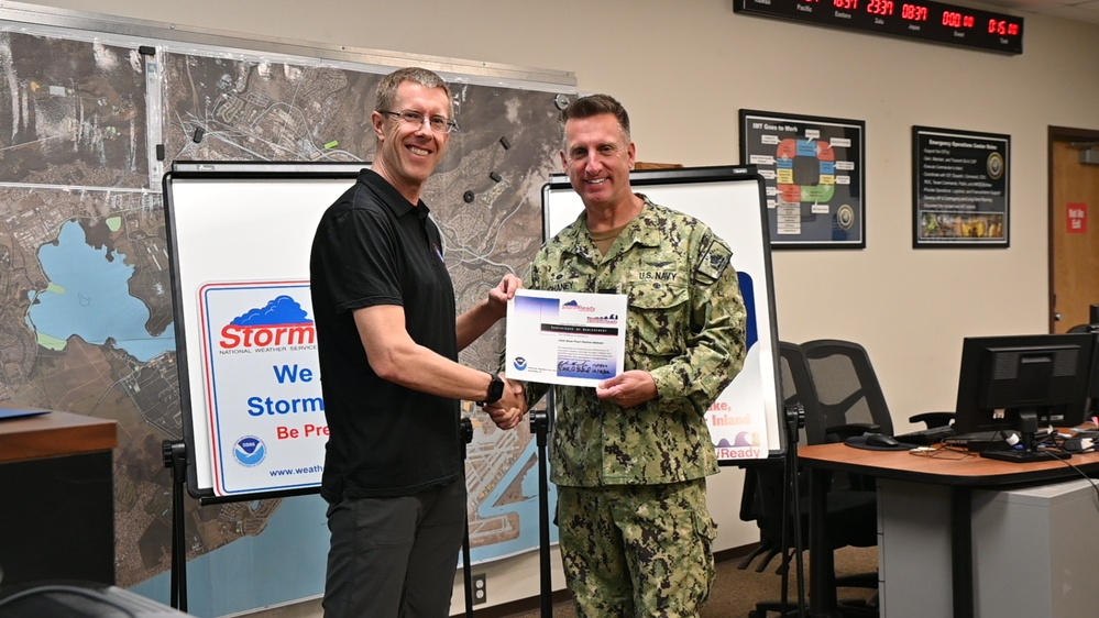 Joint Base Pearl Harbor-Hickam awarded ‘StormReady/TsunamiReady’ certificate