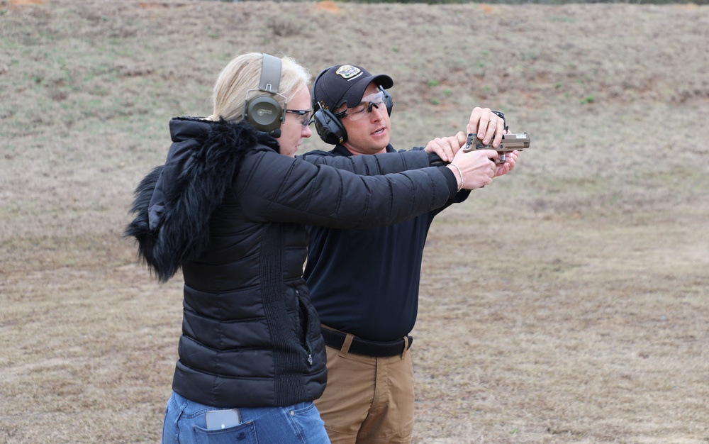 Atlanta Falcons staff visit the U.S. Army Marksmanship Unit