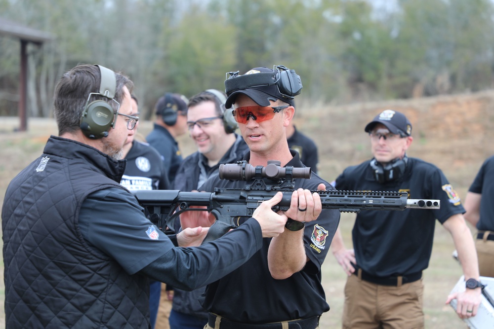 Atlanta Falcons staff visit the U.S. Army Marksmanship Unit