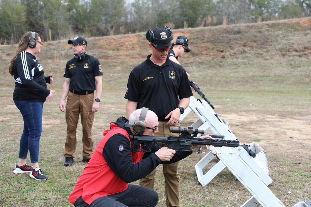Atlanta Falcons staff visit the U.S. Army Marksmanship Unit