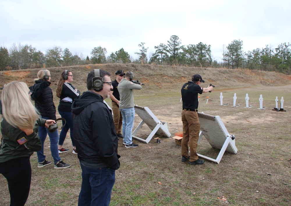 Atlanta Falcons staff visit the U.S. Army Marksmanship Unit