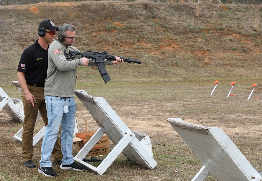 Atlanta Falcons staff visit the U.S. Army Marksmanship Unit