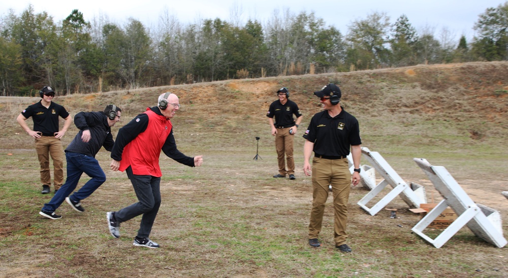 Atlanta Falcons staff visit the U.S. Army Marksmanship Unit