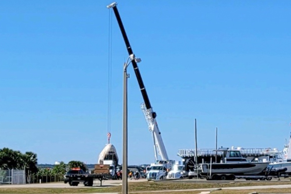 Dormant since the NASA Shuttle Program, Hangar AF Wharf reactivates with retrieval of CRS-26 capsule