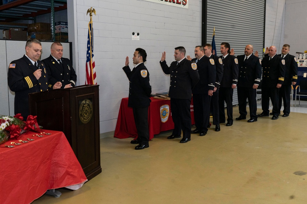 Great Lakes Fire &amp; Emergency Services Holds Promotion &amp; Retirement