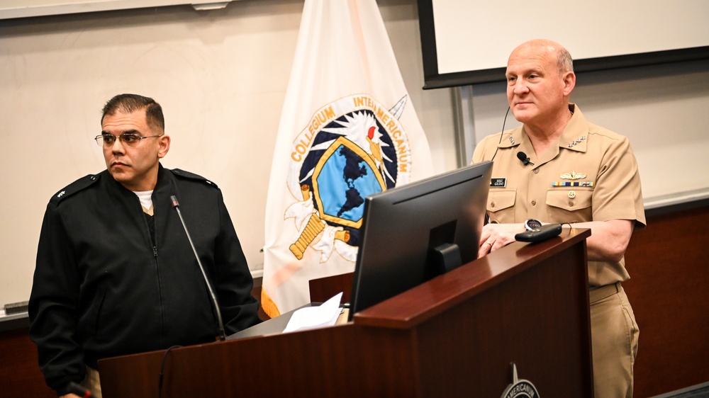 U.S. Chief of Navy Operations speaks to IADC Class 62 Students  