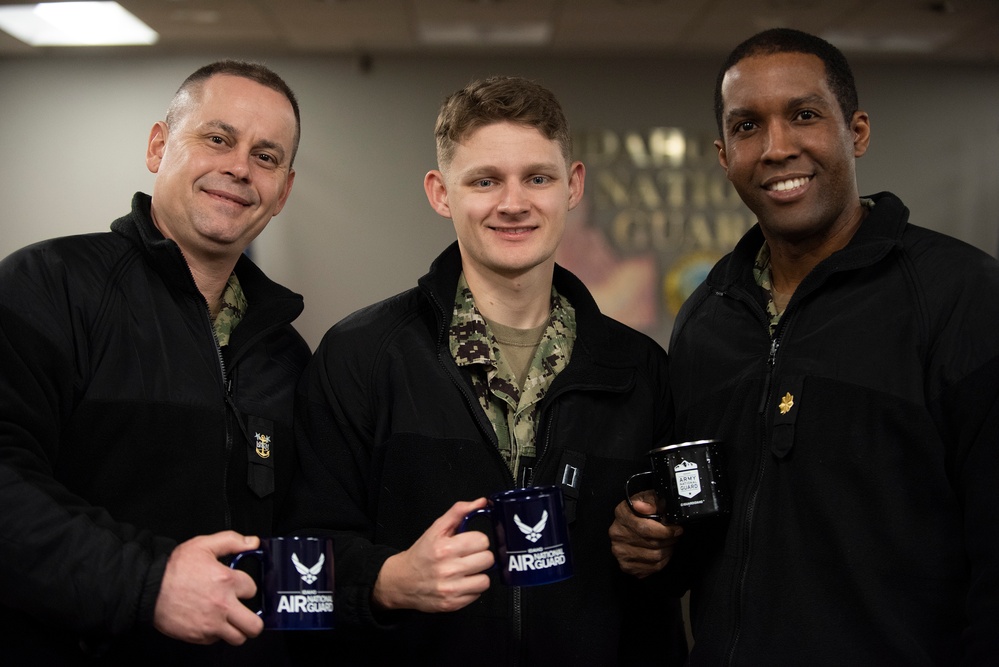 U.S. Navy Sailors assigned to the USS IDAHO submarine visit Idaho