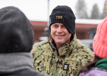U.S. Navy Sailors assigned to the USS IDAHO submarine visit Idaho
