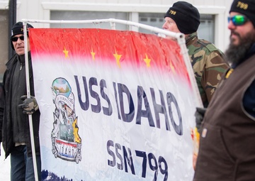U.S. Navy Sailors assigned to the USS IDAHO submarine visit Idaho